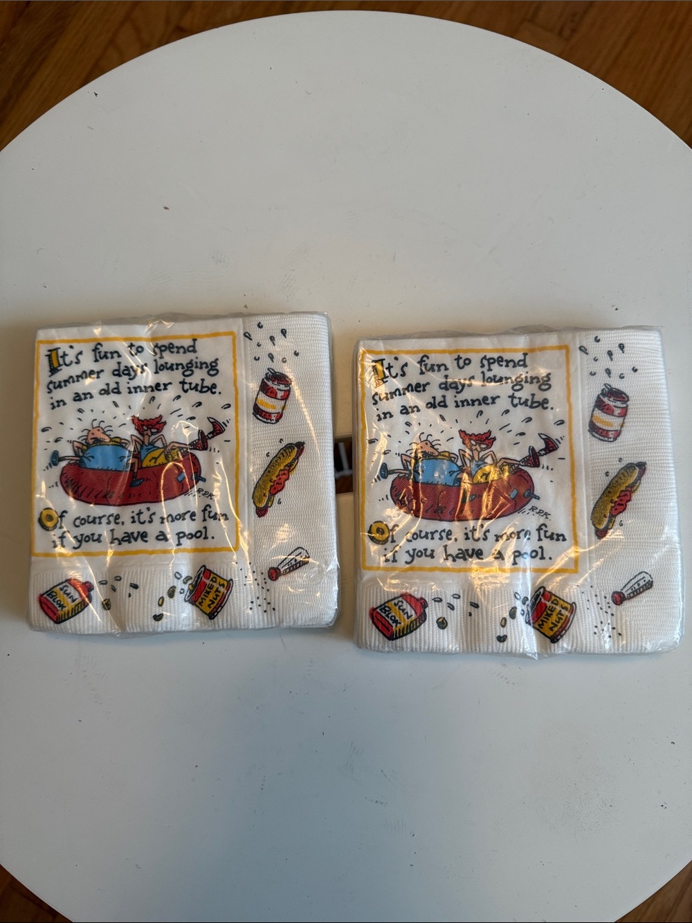 New two pack of Hallmark ShoeBox napkins